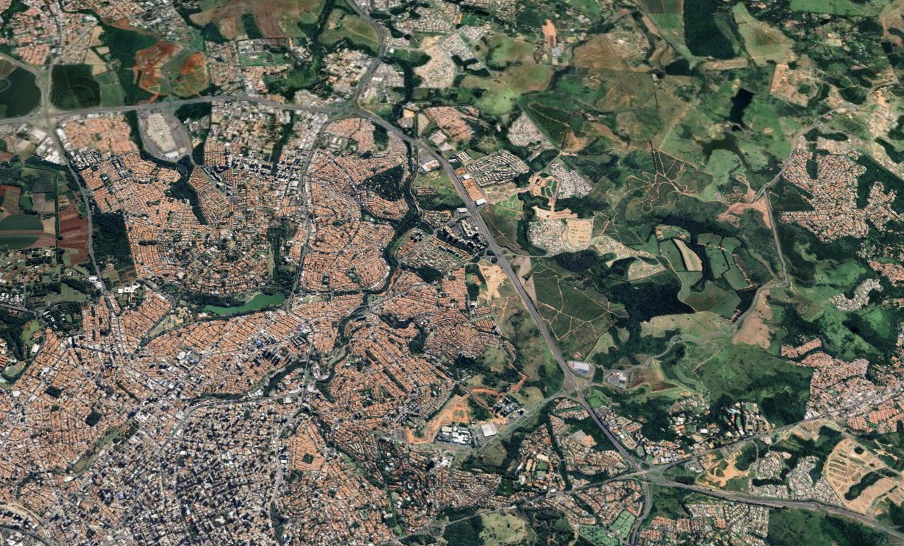 Mapa da região