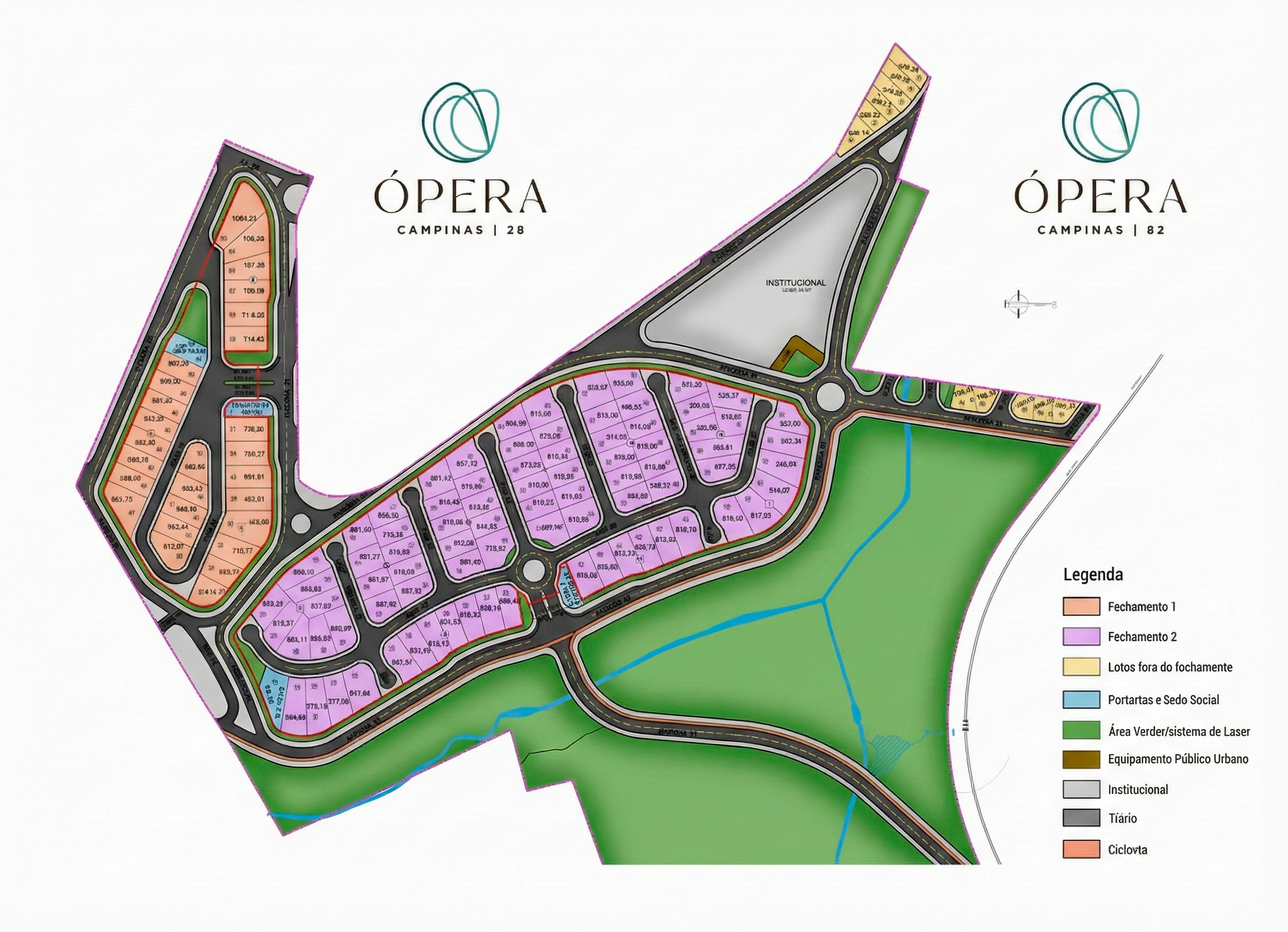 Masterplan do Ópera Campinas com 110 lotes a partir de 510m²